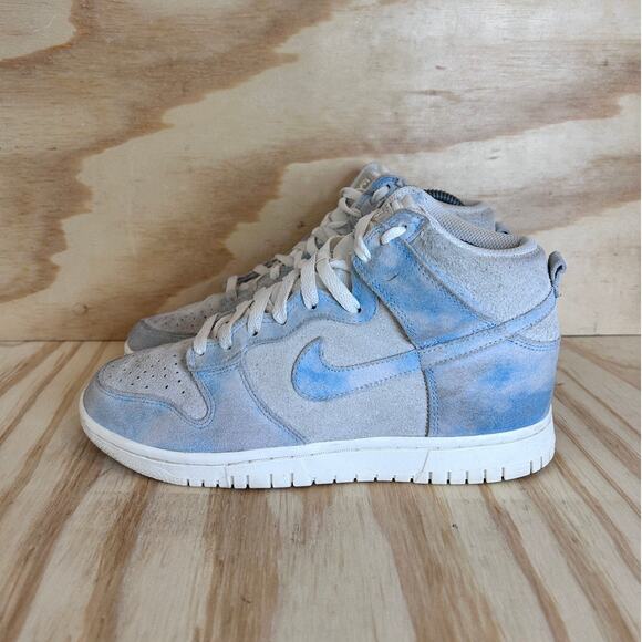 Nike - Dunk High - Sneakers - Worn Blue - Women's - 8 - FD0882-400 - Picture 3 of 9